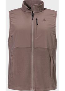 Sch&ouml;ffel Fleeceweste SCH&Ouml;FFEL "Fleece Vt Style Ash WMN", Damen, Gr. 38, 3905, braun, Oberstoff: 100%Polyester, ohne Ausschnitt, Westen Fleeceweste