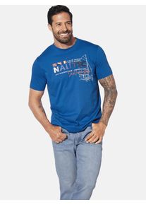 T-Shirt Jan Vanderstorm "T-Shirt SVENHELM", Herren, Gr. XXL, blau, Obermaterial: 100% Baumwolle CO., Shirts T-Shirt