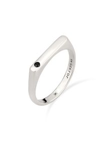 Siegelring Kuzzoi "Ring Siegelring Zirkonia Schwarz 925 Sterling Silber" Gr. 62, silber, Fingerringe, Herren, 62, Silber 925 (Sterlingsilber), Siegelring