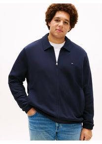 Tommy Hilfiger Big & Tall Sweatjacke "ESSENTIAL TERRY IVY", Herren, Gr. 4XL, desert sky, Sweatware, Obermaterial: 100% Baumwolle, TOMMY HILFIGER BIG & TALL, unifarben, regular fit normal, Rundhals, eingesetzt Rippb&uuml;ndchen, Sweatjacken Sweatjacke, Gro&szlig;e Gr&ouml;&szlig;en, regular fit