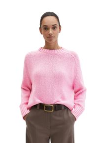 Marc O'Polo Strickpullover MARC O'POLO, Damen, Gr. XS, mellow rose, Grobstrick, Obermaterial: 94% Baumwolle, 6% Polyamid, unifarben, oversize h&uuml;ftlang, Rundhals, Strickb&uuml;ndchen, Pullover Strickpullover, oversize, locker, luftig, raffiniert gestrickt