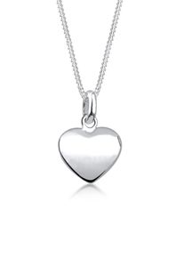 Kette mit Anh&auml;nger Elli "Halskette Herz Filigran Klassisch Schmuck Geschenk 925 Silber" Gr. 55, silber, Halsketten, Damen, 55, ohne Stein, Silber 925 (Sterlingsilber), Kette mit Anh&auml;nger