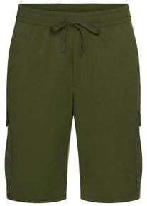 Shorts BOSS Green "S Urbanex-Cargo", Herren, Gr. 58, N-Gr, gr&uuml;n (open gr&uuml;n355), Web, Obermaterial: 100% Elastomultiester, unifarben, regular fit, Hosen Shorts, mit Cargotaschen Cargohose Stretchhose Businesshose Anzughose