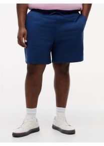 Tommy Hilfiger Big & Tall Chinoshorts "BT-DOVER", Herren, Gr. 42, N-Gr, blau jean, Web, Obermaterial: 71% Leinen, 29% Polyester, TOMMY HILFIGER BIG & TALL, regular fit, Hosen Chinoshorts, Gro&szlig;e Gr&ouml;&szlig;en, aus Leinenmix, regular fit, elastischer Bund