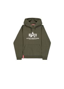 Hoodie Alpha Industries "Basic Hoodie BL", Herren, Gr. S, dunkelgr&uuml;n, Obermaterial: 80% Baumwolle, 20% Polyester, regular fit, Sweatshirts Hoodie