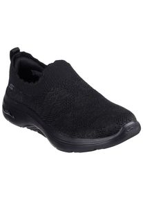 Slip-On Sneaker Skechers "GO WALK ARCH FIT 2.0-ROSA LINDA", Damen, Gr. 41, schwarz, Textil, unifarben, Schuhe Slip-On Sneaker, Trainingsschuh, Schn&uuml;rschuh mit r&uuml;ckfederndem Ultra Go