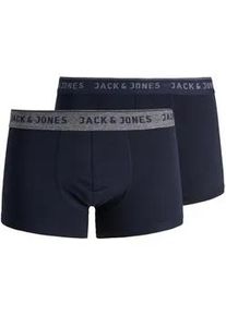 Jack & Jones Trunk JACK & JONES "JACVINCENT TRUNKS 2 PACK NOOS", Herren, Gr. L, 2 Stk., blau (navy blazer), Jersey, Obermaterial: 95% Baumwolle, 5% Elasthan, unifarben, Unterhosen