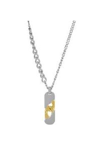 Kette mit Anh&auml;nger Firetti "Schmuck Geschenk Edelstahl Halsschmuck Halskette Panzerkette Vintage", gold (edelstahlfarben, gelbgoldfarben), Halsketten, Damen, Edelstahl, L: 59 B: 6,2mm, B:6,2mm