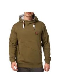 Kapuzensweatshirt INDICODE "INAix", Herren, Gr. S, gr&uuml;n (schwarz olive), Sweatware, Obermaterial: 60% Baumwolle, 40% Polyester, unifarben, regular fit normal, Rundhals, Rippb&uuml;ndchen, Sweatshirts
