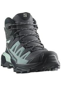 Wanderschuh Salomon "X ULTRA 360 MID GORE-TEX W", Damen, Gr. 42, turbulence, carbon, tourmaline, Synthetik, Textil, Schuhe Wanderschuh, wasserdicht dank Gore-Tex Membrane