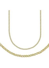 Collierkettchen Firetti "Schmuck Geschenk Silber 925 Fantasiekettengliederung 4,4 mm breit" Gr. 42, gold (gelbgoldfarben), Halsketten, Damen, 42, Silber 925 (Sterlingsilber), B: 4,4mm, Made in Germany, B:4,4mm