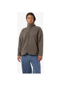 Fleecejacke Noisy may "NMCOZY L/S ZIP SWEATER JRS NOOS", Damen, Gr. M, morel, Fleece, Obermaterial: 100% Polyester, unifarben, loose fit Po-bedeckend, ohne Ausschnitt, Jacken Fleecejacke, Polyester, relaxed fit