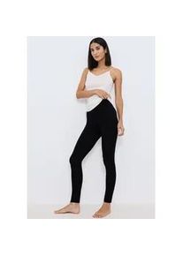 Leggings Triumph "Beauty Layers Leggings Wool", Damen, Gr. M, N-Gr, schwarz, Single Jersey, Obermaterial: 100% Wolle, unifarben, bequem lang, Hosen Leggings, Reine Wolle, w&auml;rmend