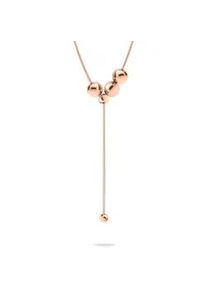 Y-Kette Liebeskind Berlin "Schmuck Geschenk Edelstahl Halskette Steel Ball", ros&eacute;goldfarben, Halsketten, Damen, Edelstahl, L: 42 B: 7,5mm, B:7,5mm
