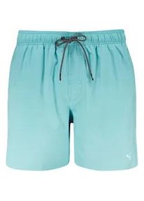 Badeshorts Puma "Puma SWIM MEN MID SHORTS 1P", Herren, Gr. XXL, N-Gr, gr&uuml;n (mint), Web, Obermaterial: 100% Polyester, Badehosen Badeshorts, High-Tech Rei&szlig;verschluss an der Ges&auml;&szlig;tasche, Seitentaschen