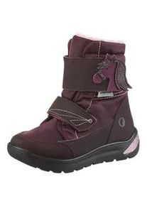 Winterstiefel Ricosta "Garei WMS: normal", Damen, Gr. 28, lila (brombeer), Lederimitat, Nylon, Textil, Glitzer, Schuhe Winterstiefel, Snowboots mit Sympatex, Gr&ouml;&szlig;enschablone zum Download