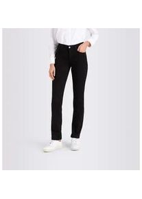 Stretch-Jeans MAC "Angela", Damen, Gr. 34, L&auml;nge 28, schwarz (schwarz, schwarz28), Denim/Jeans, Obermaterial: 98% Baumwolle, 2% Elasthan, unifarben, figurbetont lang, Jeans, schmal geschnitten