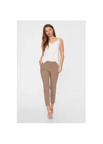 Stoffhose Freequent "FQSOLVEJ-PANTS", Damen, Gr. XL, L&auml;nge 30, beige (desert taupe), Web, Obermaterial: 76% Viskose, 21% Polyamid, 3% Elasthan, unifarben, figurbetont lang, Hosen Stoffhose, Sommerhose kn&ouml;chellang im Chino-Stil