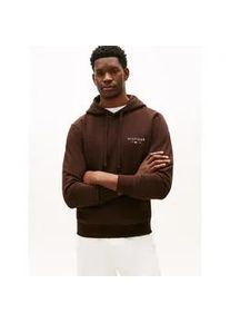 Hoodie Tommy Hilfiger "BRAND LOVE SMALL HILFIGER", Herren, Gr. M, chocolate, Sweatware, Obermaterial: 77% Baumwolle, 23% Polyester, normal normal, Rippb&uuml;ndchen, Sweatshirts Hoodie