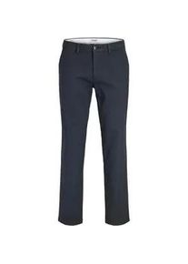 Jack & Jones Chinos JACK & JONES "JPSTOLLIE DYLAN CHINO", Herren, Gr. 30, L&auml;nge 30, schwarz navy, Web, Obermaterial: 98% Baumwolle, 2% Elasthan, unifarben, regular fit lang, Hosen, Baumwollmischung, regular fit