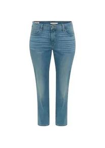 Levi's Straight-Jeans LEVI'S PLUS "314 Shaping Straight", Damen, Gr. 14 (46), L&auml;nge 32, most likely, Denim/Jeans, Obermaterial: 85% Baumwolle, 7% Lyocell, 6% Elastomultiester, 2% Elasthan, lang, Jeans Straight-Jeans, in Baumwoll-Stretch