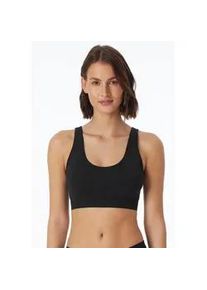 Bustier Schiesser "Casual Seamless", Damen, Gr. XL, N-Gr, schwarz, Microtouch, Obermaterial: 95% Polyamid, 5% Elasthan, BHs Bustier, 2in1, wendebar, U- oder V-Ausschnitt, ohne st&ouml;rende Seitenn&auml;hte