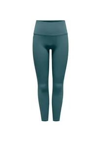 Funktionstights Only Play "ONPJAM-3-SANA XHW TIGHTS NOOS", Damen, Gr. S, N-Gr, mediterranea, Jersey, Obermaterial: 80% Nylon, 20% Elasthan, unifarben, figurbetont kn&ouml;chelfrei, Hosen, mit reflektierenden Details
