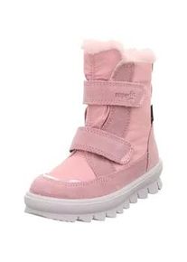Winterstiefel Superfit "FLAVIA WMS: Mittel", Damen, Gr. 32, rosa, Leder, Polyester, Veloursleder, Schuhe Winterstiefel, Stiefel mit wasserdichtem GORE TEX, Gr&ouml;&szlig;enschablone zum Download