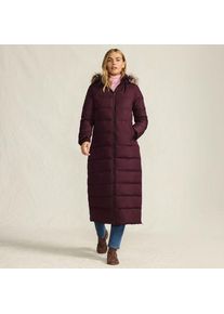 LANDS' END Maxi-Daunenmantel mit Kapuze, Damen,  Rot, Polyester, by Lands' End