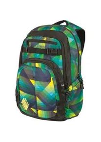 Schulrucksack Nitro "Chase", Kinder, Gr. B/H/T: 37cm x 51cm x 23cm, gr&uuml;n (geo gr&uuml;n), Polyester, Rucks&auml;cke Schulrucksack, Alltagsrucksack, Rucksack f&uuml;r Freizeit, Schule, Arbeit und Reise