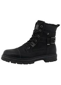 Winterboots Tom Tailor, Herren, Gr. 44, schwarz, Lederimitat, Schuhe Winterboots, mit Tex-Ausstattung, Weite G