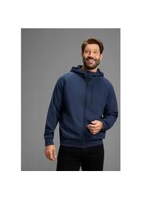 H.I.S. Kapuzensweatjacke H.I.S, Herren, Gr. XXL (60/62), blau, Sweatware, Obermaterial: 82% Polyester, 13% Viskose, 5% Elasthan, regular fit, hoch geschlossener Ausschnitt, Sweatjacken, perfekt f&uuml;r Alltag & Outdoor-Aktivit&auml;ten