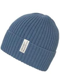 Beanie Chillouts "Tomke Hat", Damen, blau, Feinstrick, Materialmix, mehrfarbig, M&uuml;tzen Beanie, hochwertige Rippstrickbeanie