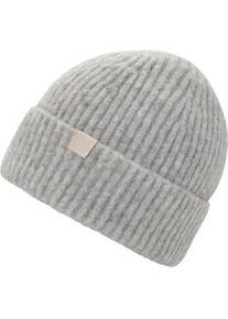Beanie Chillouts "Heli Hat", Damen, grau (light grau), Obermaterial: 78% Polyester, 12% Polyamid, 6% Wolle, 4% Elasthan, M&uuml;tzen Beanie, aus dickem Material im Rippstrick