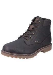 Winterstiefelette Rieker, Herren, Gr. 45, braun (dunkelbraun), Leder, Lederimitat, Schuhe Winterstiefelette, mit TEX-Membran