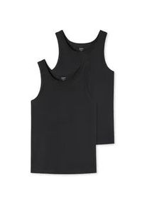 Unterhemd UNCOVER BY Schiesser "Unterhemd 2er Pack", Herren, Gr. 3XL, N-Gr, schwarz, Obermaterial: 95% Baumwolle CO. 5% Elasthan EL., Unterhemden Unterhemd