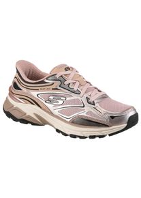 Slip-On Sneaker Skechers "STAMINA SPORT", Damen, Gr. 40, rosa, Lederimitat, Mesh, metallic, Schuhe Slip-On Sneaker, Retro Sneaker, Schn&uuml;rschuh mit Metallic-Bes&auml;tzen