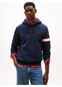 Kapuzensweatshirt Tommy Hilfiger "INSERT HOODIE", Herren, Gr. S, desert sky, Sweatware, Obermaterial: 64% Baumwolle, 36% Polyester, unifarben mit Farbeinsatz, regular fit normal, Rundhals, eingesetzt Rippb&uuml;ndchen, Sweatshirts Kapuzensweatshirt, Regular fit