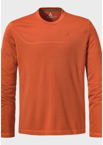 Sch&ouml;ffel Funktionsshirt SCH&Ouml;FFEL "Hiking CIRC Longsleeve Style Smue MNS", Herren, Gr. 56, rot (5805, rot), Oberstoff: 100% Polyester, Rundhals, Shirts Funktionsshirt