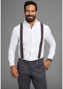 MAN'S WORLD Hosentr&auml;ger MAN'S WORLD, Herren, rot (bordeaux, marine), Materialmix, gemustert, gestreift, festlich, Hosentr&auml;ger Hosentr&auml;ger, in bequemer Breite & extra L&auml;nge bis 130cm - NEW - im Streifendesign