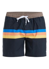 Boardshorts Quiksilver "Everyday Straight 15", Herren, Gr. L, schwarz (schwarz retro stripe), Obermaterial: 100% Microfaser;, Hosen Boardshorts