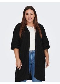 Strickjacke Only CARMAKOMA "CARMIRLA NEW L/S CARDIGAN KNT", Herren, Gr. M, schwarz, Strick, Obermaterial: 100% Polyacryl, unifarben, Strickjacken Strickjacke