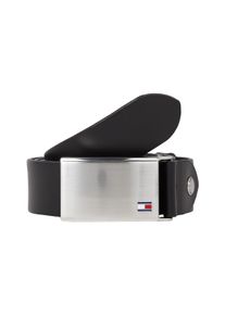 Koppelg&uuml;rtel Tommy Hilfiger "Plaque Belt 3,5 cm breit", Herren, Gr. 85, schwarz, Leder, unifarben, Basic,festlich, G&uuml;rtel Koppelg&uuml;rtel, individuell verstellbare Schnalle, Topseller