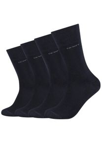 Socken Camano "ca-soft", Damen, Gr. 35-38, blau (navy), Baumwollmischung, unifarben, normal, Socken Socken, mit verst&auml;rktem Fersen- und Zehenbereich, Topseller