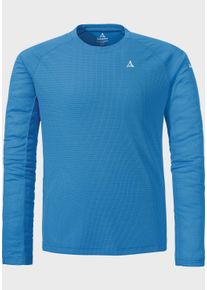 Sch&ouml;ffel Funktionsshirt SCH&Ouml;FFEL "Mountain Longsleeve Style Blaueis MNS", Herren, Gr. 54, blau (8275, blau), Oberstoff: 100% Polyester, Rundhals, Shirts Funktionsshirt