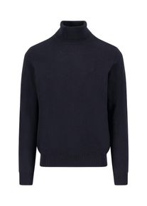 Strickpullover Fynch-Hatton, Herren, Gr. S, schwarz, Strick, Obermaterial: 100% Baumwolle, unifarben, regular fit taillenbedeckt, ohne Ausschnitt, Rippb&uuml;ndchen, Pullover Strickpullover, mit Logo Stickerei