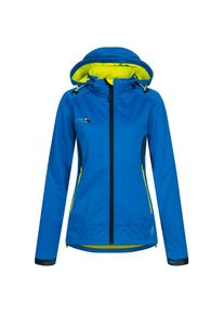 Softshelljacke DEPROC Active "Downton Peak WOMEN", Damen, Gr. 40/42 (M), blau, 96% Polyester; 4% Elasthan, mit verstellbarem Klettverschluss, Jacken Softshelljacke, auch in Gro&szlig;en Gr&ouml;&szlig;en erh&auml;ltlich