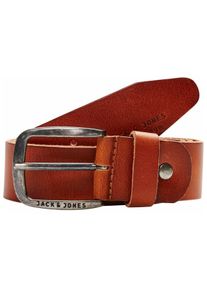 Jack & Jones Lederg&uuml;rtel JACK & JONES "JACPAUL LEATHER BELT NOOS", Damen, Gr. 90, braun (cognac), Leder, unifarben, G&uuml;rtel Lederg&uuml;rtel