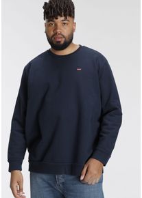 LEVI'S&reg; PLUS Sweatshirt LEVI'S PLUS "BIG ORIGINAL HM CREW", Herren, Gr. 5XL (76/78), blau (navy), Sweatware, Obermaterial: 100% Baumwolle, h&uuml;ftbedeckend, Rundhals, Sweatshirts Sweatshirt, mit Batwing-Logobadge