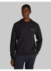 Sweatshirt Calvin Klein "CP-LINEAR BOX LOGO SWEATSHIRT", Herren, Gr. XL, schwarz, Sweatware, Obermaterial: 100% Baumwolle, bedruckt, normal h&uuml;ftlang, Rundhals, Rippb&uuml;ndchen, Sweatshirts Sweatshirt, mit Logo auf der R&uuml;ckseite